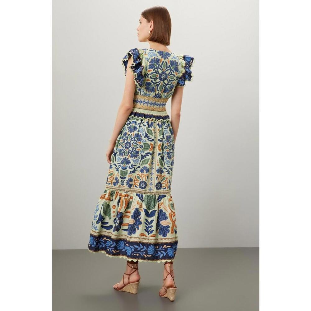 FARM Rio Ocean Tapestry Dress Size M - Picture 2 of 5